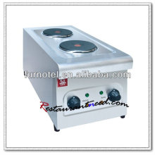 K280 Equipamento de cozinha Elétrico 2 Fogão com placa quente